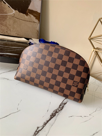L.V Cosmetic Pouch GM Damier Ebene M47353