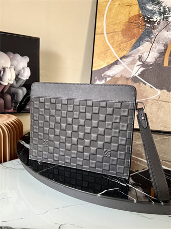 L.V Stand Pouch Damier Infini Black N64050