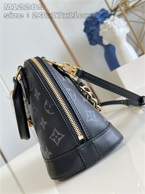 L.V Alma BB Handbag Black Calfskin M12289