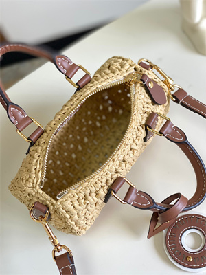 L.V Nano Speedy 100% Natural raffia Natural/Tan M83525