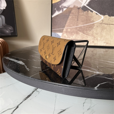 L.V Emilie Wallet Monogram Reverse Canvas M82157