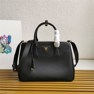 Prada Large Galleria  leather bag Black Color 1BA274