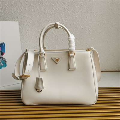 Prada Large Galleria  leather bag White Color 1BA274