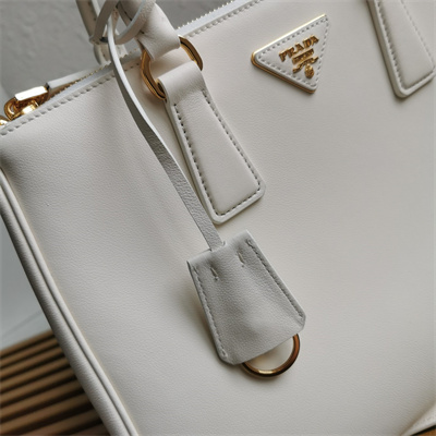 Prada Large Galleria  leather bag White Color 1BA274