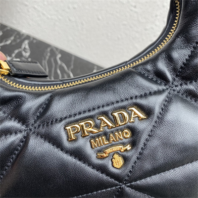 Prada Soft Nappa Leather Mini Bag Black Color 1BA384