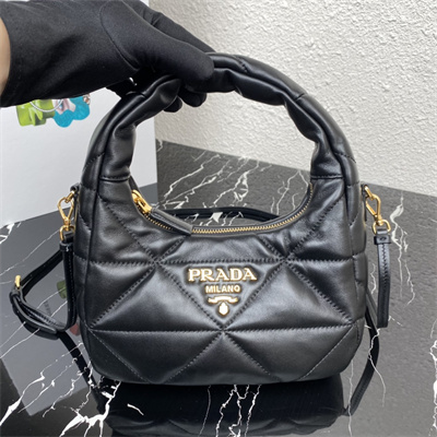 Prada Soft Nappa Leather Mini Bag Black Color 1BA384