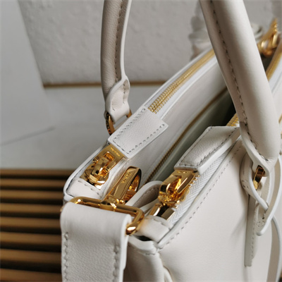 Prada Medium Galleria  leather bag White Color 1BA863