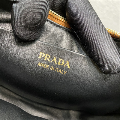 Prada Arqué leather shoulder bag Cognac Color 1BC194