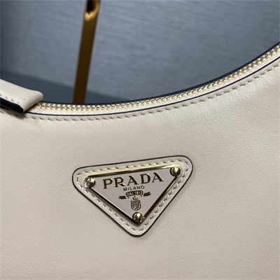 Prada Arqué leather shoulder bag Beige Color 1BC194