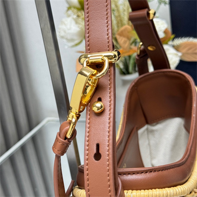 Prada Arqué bag Wicker and leather Natural 1BC202