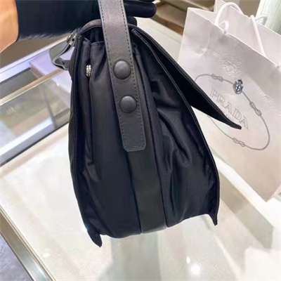 Prada Re-Nylon Messager Bag Black 1BC208