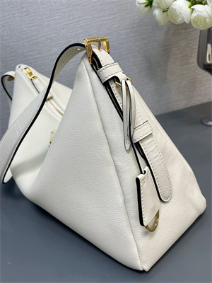 Prada Aimée large leather shoulder bag White Color 1BC228