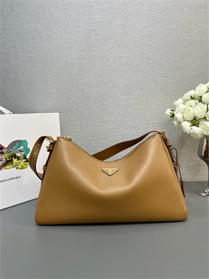 Prada Aimée large leather shoulder bag Caramel Color 1BC228