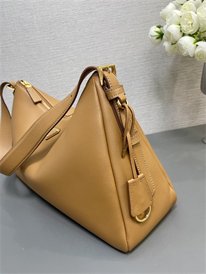 Prada Aimée large leather shoulder bag Caramel Color 1BC228