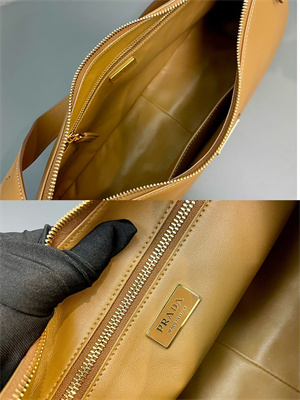 Prada Aimée large leather shoulder bag Caramel Color 1BC228