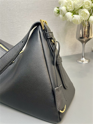 Prada Aimée large leather shoulder bag Black Color 1BC228