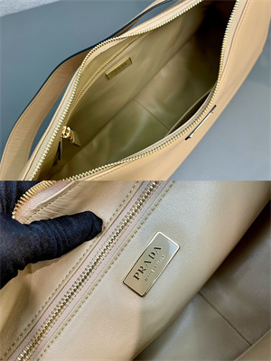 Prada Aimée large leather shoulder bag 1BC228