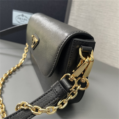 Prada Saffiano leather mini-bag Black Color 1BD356