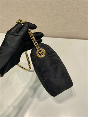 Prada Vintage Re-Nylon Padded Shoulder Bag Black 1BD646