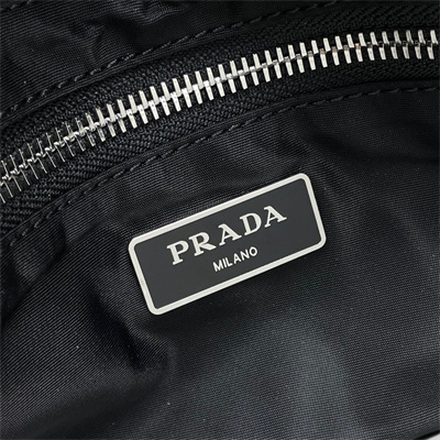 Prada Medium Re-Nylon Padded Tote Bag Black 1BG380