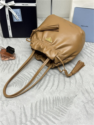 Prada Nappa leather shoulder bag Caramel Color 1BG541