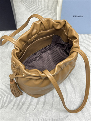 Prada Nappa leather shoulder bag Caramel Color 1BG541