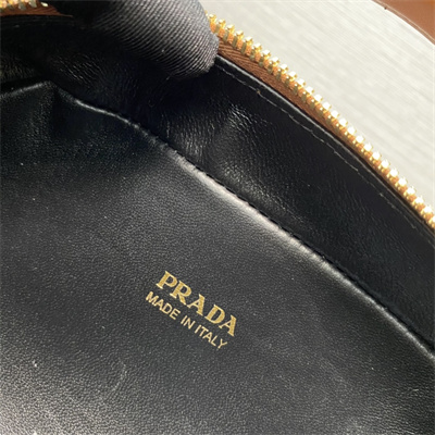Prada Odette leather mini-bag Cognac Color 1BH203