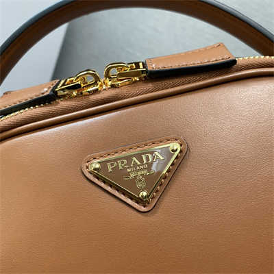 Prada Odette leather mini-bag Cognac Color 1BH203