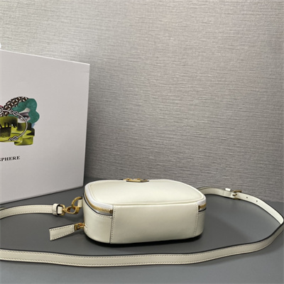 Prada Odette leather mini-bag White Color 1BH203