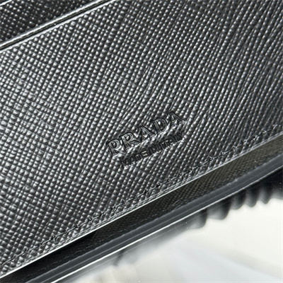 Prada Saffiano Leather Wallet Black 2M0513