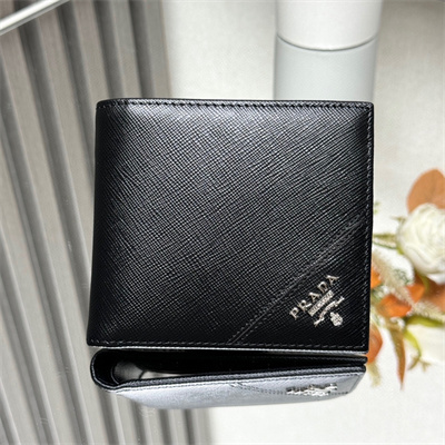 Prada Saffiano Leather Wallet Black 2M0513