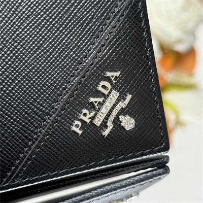 Prada Saffiano Leather Wallet Black 2M0513