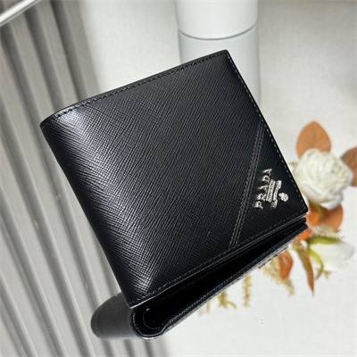 Prada Saffiano Leather Wallet Black 2M0513