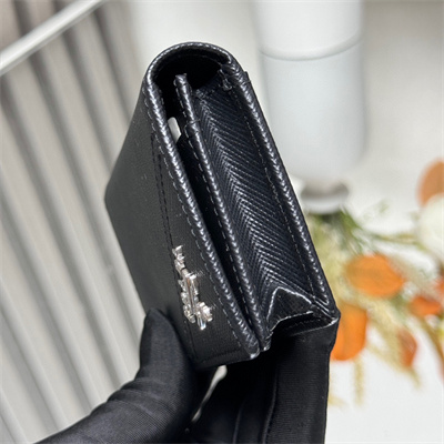 Prada Saffiano Leather Card Holder Black 2MC122