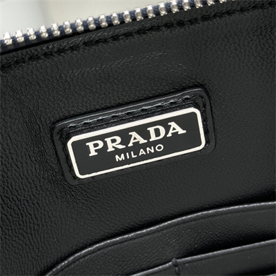 Prada Saffiano Leather Pouch Navy 2NH005