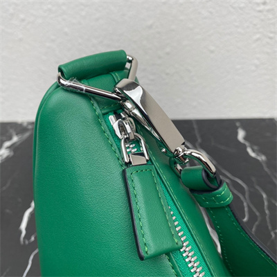 Prada Triangle leather shoulder bag Green Color 2VH155
