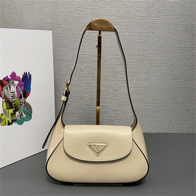 Prada Small leather shoulder bag Travertine 1BD358