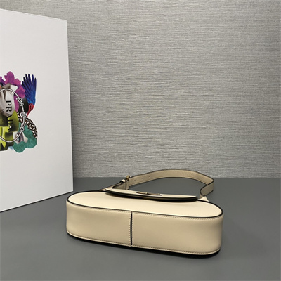 Prada Small leather shoulder bag Travertine 1BD358