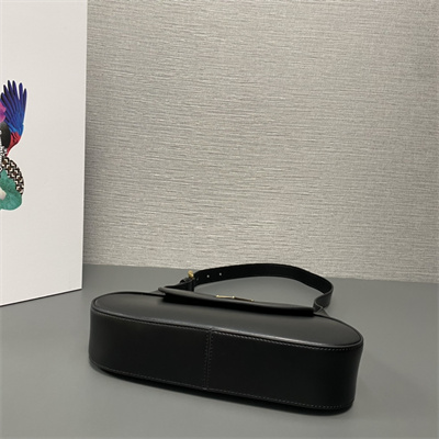 Prada Small leather shoulder bag Black 1BD358