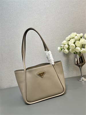 Prada Leather mini tote bag Clay 1BG539