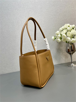 Prada Leather mini tote bag Caramel 1BG539