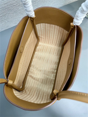 Prada Leather mini tote bag Caramel 1BG539