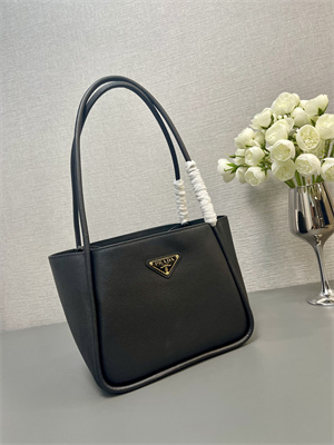 Prada Leather mini tote bag Black 1BG539