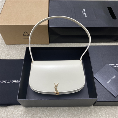 Y.S.L Mini Voltaire In Box Saint Laurent White Color