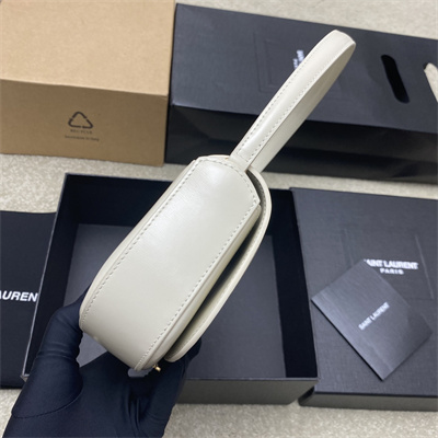 Y.S.L Mini Voltaire In Box Saint Laurent White Color