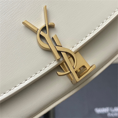 Y.S.L Mini Voltaire In Box Saint Laurent White Color