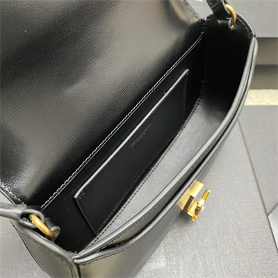 Y.S.L Mini Voltaire In Box Saint Laurent Black Color