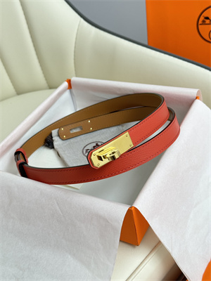 Hermes Kelly 18 Belt Epsom Leather Gold Hardware Watermelon Red
