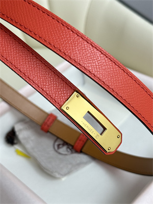 Hermes Kelly 18 Belt Epsom Leather Gold Hardware Watermelon Red