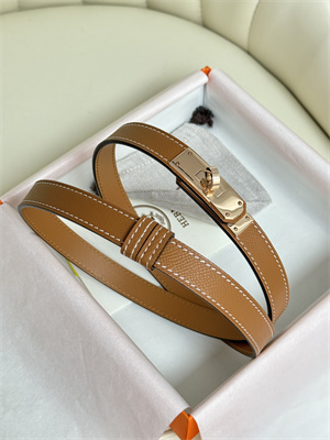 Hermes Kelly 18 Belt Epsom Leather Rose Gold Hardware Gold
